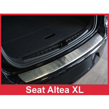 Edelstahlabdeckung - Schwellenschutz für die hintere Stoßstange Seat Altea XL 2006-16
