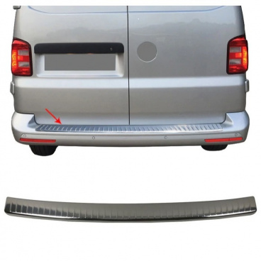 Edelstahl-Heckstoßstangenabdeckung VW T5, T6 glänzend