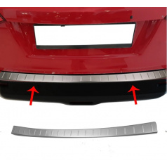 Polierte Edelstahl-Heckstoßstangenkantenabdeckung Suzuki Vitara 2015+