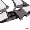 Reflektierende Gurte, schwarz universell AMiO-03938