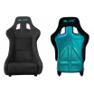 Sportstuhl SLIDE KS2 Premium Schwarzer Velours Türkis Glitzer