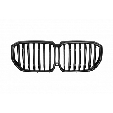 Grill BMW X5 G05 F95 einzelne Rippe Matt Schwarz