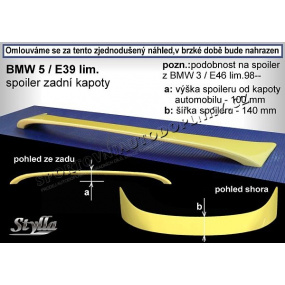 BMW 5/E39 SEDAN Heckspoiler. Hauben (EU-Homologation) BMW 5/E39 SEDAN Heckspoiler. Hauben (EU-Homologation)