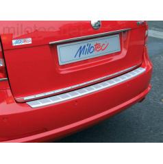 Fünfte Türschwelle mit Vorsprüngen, ABS-Silber, Škoda Octavia II. Limousinen-Facelift