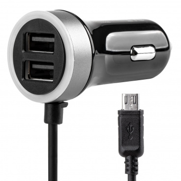 Autoladegerät 12/24V Micro + 2x USB 2.4A PCH PRO-01