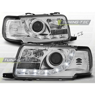 AUDI 80 B4 1991–96 KLARES FRONTLICHT, TAGESLICHT, LED, CHROM