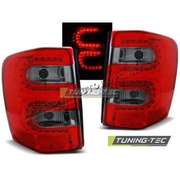 CHRYSLER JEEP GRAND CHEROKEE 1999-05.2005 rot getönte LED-Rückleuchten CHRYSLER JEEP GRAND CHEROKEE 1999-05.2005 rot getönte LED-Rückleuchten