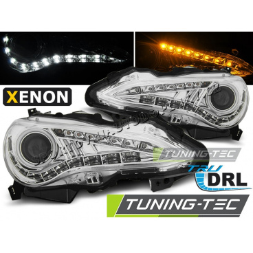 Toyota GT86 2012 – klare Frontleuchten, verchromt, TRU DRL