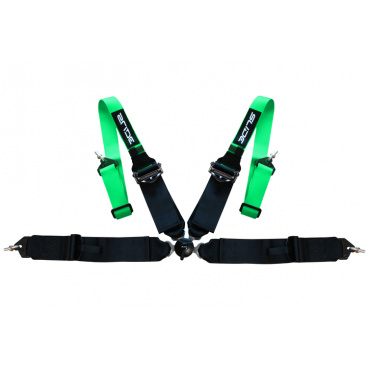Sportgurte Slide Quick 4p 2"+3" Grün-Schwarz