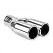 Auspuffende aus Edelstahl, doppelt 2x63 mm