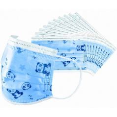 Atemschutzmasken mit 3-lagigem Schutzfilter blau mit Motiven
