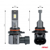 LED-Lampen X4-Serie AVIATOR HIR2 9012 6500K max 44W AMIO-03768