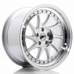 JR Wheels JR26 18x9,5 ET35 5x120 Silber Polierte Frontseite