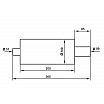 Endschalldämpfer TurboWorks 89mm Eingang 51mm