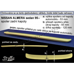 NISSAN ALMERA SEDAN (95-00) Heckspoiler. Hauben NA5L