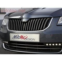 Oberer Bügel der Frontmaske – ABS schwarz, Superb II Lim./ Kombi