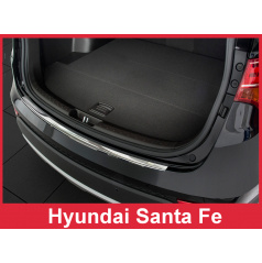 Edelstahlabdeckung - Schwellenschutz für die hintere Stoßstange Hyundai Santa Fe 2011-16