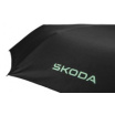 Originaler schwarzer Taschenschirm von Skoda mit Herstellerlogo