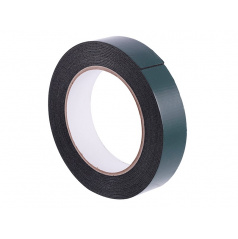 Doppelseitiges Klebeband 25 mm x 5 m schwarz