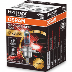 Halogenlampe Osram H4 NIGHT BREAKER LASER 12V 3900K +200% 1 Stk
