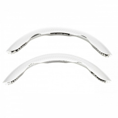 Lenkradseitenverkleidung 36-38 cm silber carbon