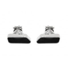 Endstück des Schalldämpfers 185x85mm Eingang 67mm BMW F10 Poliertes Set