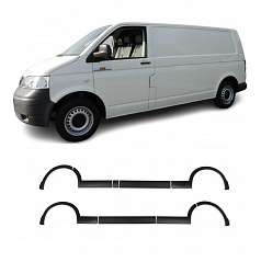 Karosserieverkleidung VW T5 (2003–2015) L2 – längerer Radstand, schwarzer ABS-Kunststoff