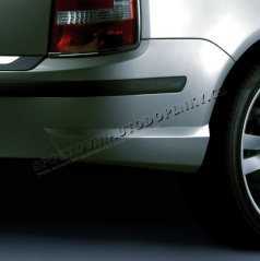 BODY-KIT Heckstoßstangenverlängerung, ABS-schwarz, Škoda Fabia Combi/Sedan Facelift