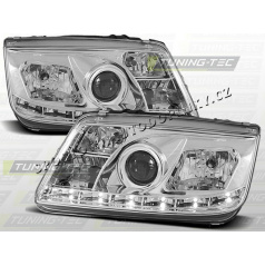 VW BORA 1998-05 FRONT KLARES TAGESLICHT LED CHROM