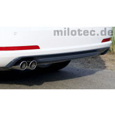 Heckstoßstangendiffusor – ABS/ASA schwarz, Škoda Octavia II. RS Limousine/Kombi