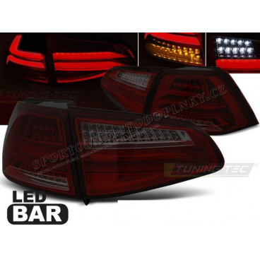 VW Golf 7 2013- Rückleuchten rot getönt LED BAR
