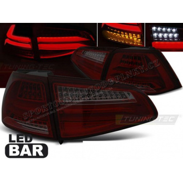 VW Golf 7 2013- Rückleuchten rot getönt LED BAR VW Golf 7 2013- Rückleuchten rot getönt LED BAR