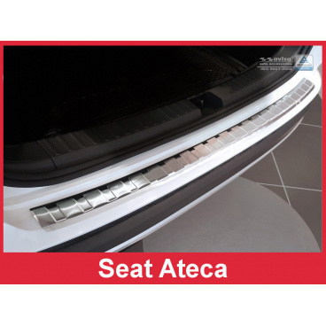 Edelstahlabdeckung - Schwellenschutz für die hintere Stoßstange Seat Ateca 2015-16 Edelstahlabdeckung - Schwellenschutz für die hintere Stoßstange Seat Ateca 2015-16