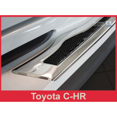 Carbon-Abdeckung – Schwellenschutz für die hintere Stoßstange Toyota C-HR 2016+