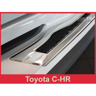Carbon-Abdeckung – Schwellenschutz für die hintere Stoßstange Toyota C-HR 2016+