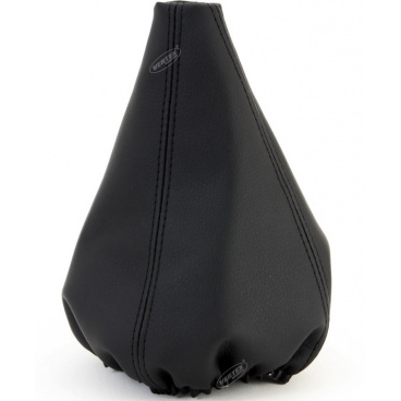 Schalthebelmanschette aus Kunstleder, schwarz Schalthebelmanschette aus Kunstleder, schwarz
