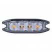 Warnleuchte orange 4x3W LED R65 R10 12/24V IP67