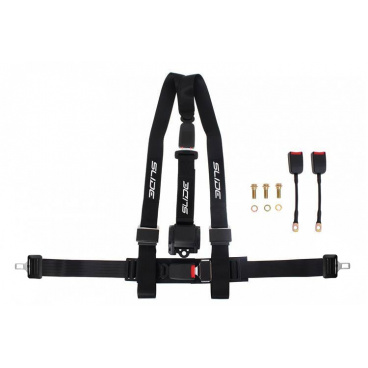 Sportgurte Slide 3p 2" Schwarz Homologation E4