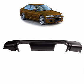 BMW 3 E46 Diffusor Hinten Matt Schwarz