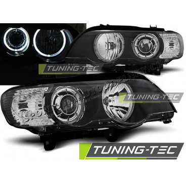 BMW X5 E53 09.1999-10.2003 klare LED-Angel-Eyes-Schwarzlichter vorn BMW X5 E53 09.1999-10.2003 klare LED-Angel-Eyes-Schwarzlichter vorn