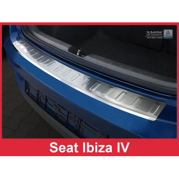 Edelstahlabdeckung - Schwellenschutz für die hintere Stoßstange Seat Ibiza IV Htb. 2012-17