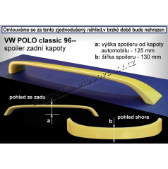 VOLKSWAGEN POLO CLASSIC (96-02) Heckspoiler. Hauben (EU-Homologation)