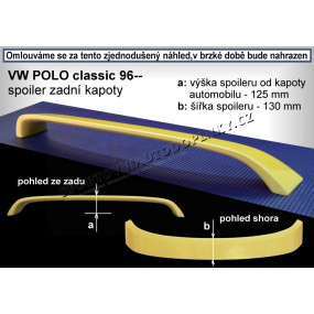 VOLKSWAGEN POLO CLASSIC (96-02) Heckspoiler. Hauben (EU-Homologation) VOLKSWAGEN POLO CLASSIC (96-02) Heckspoiler. Hauben (EU-Homologation)