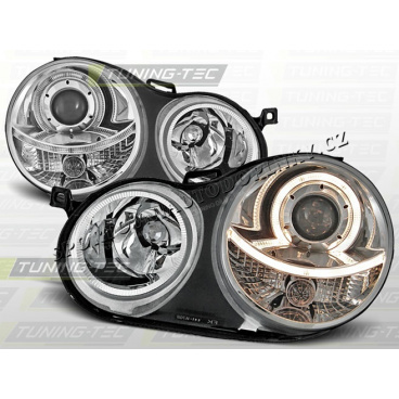 VW POLO 9N 2001-05 FRONT-KLARLEUCHTEN ANGEL EYES CHROM VW POLO 9N 2001-05 FRONT-KLARLEUCHTEN ANGEL EYES CHROM