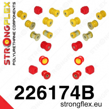 VW Eos StrongFlex kompletter Satz Silentblöcke 22-tlg VW Eos StrongFlex kompletter Satz Silentblöcke 22-tlg