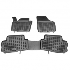 Gummi-Fußmatten, Seat Alhambra, 2010+, 5 Sitze vorne+mitte