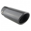 Sport-Edelstahl-Endrohr Carbonimitat oval 86x65 mm