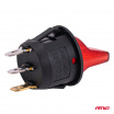 Kippschalter mit roter Hintergrundbeleuchtung 20A 12V AMIO-04438