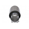 Endstück des Schalldämpfers 114mm Eingang 70mm Gebürstet