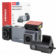 Auto-Dashcam 4K + 1K + 2K WLAN WIFI UHD 512 GB AMIO-04802